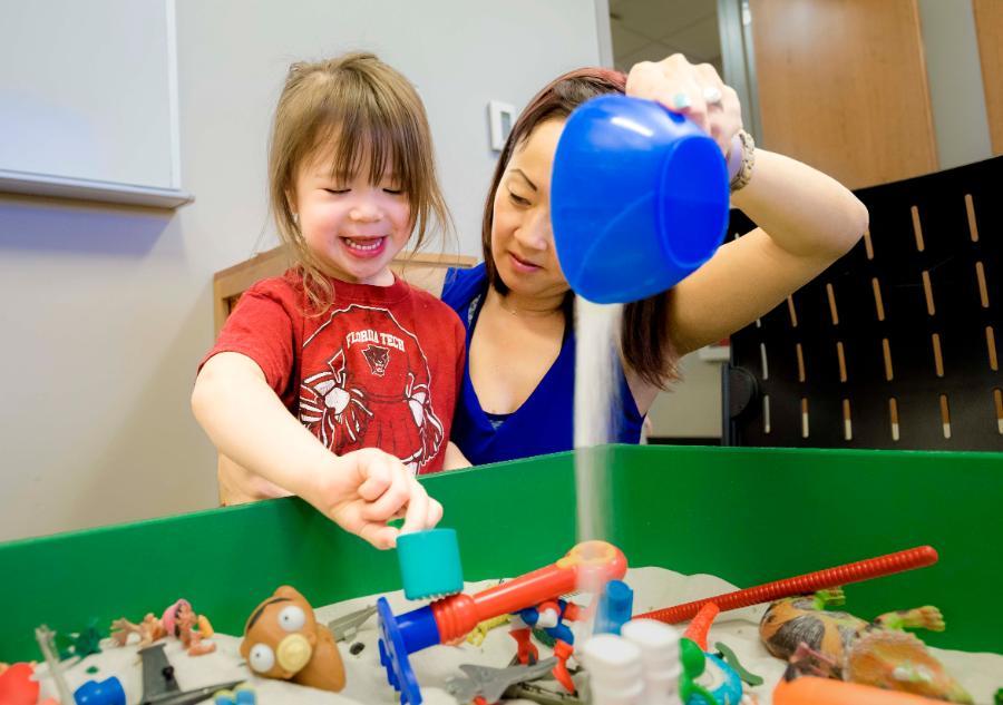 Enjoying a day at the Scott Center